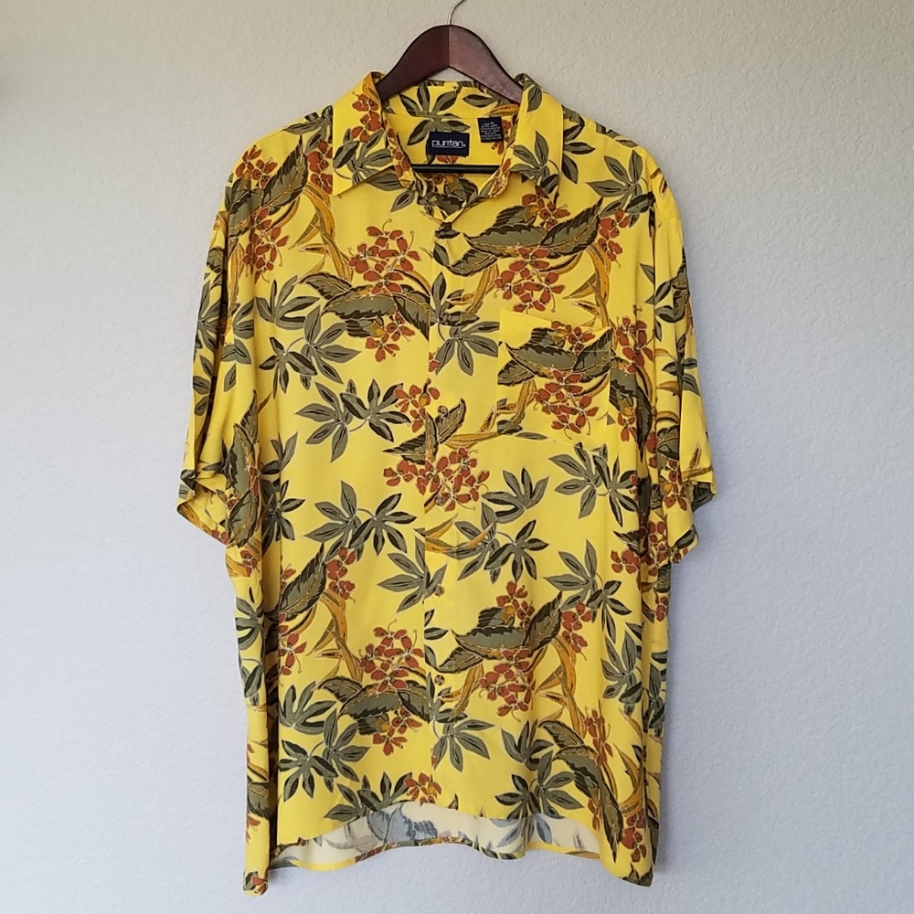 Mens Puritan Hawaiian Shirt SZ XL